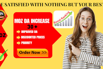 increase moz da 30 plus increase ahrefs dr upto 60