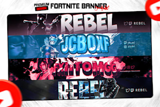 create a fortnite banner for youtube and pfp for you