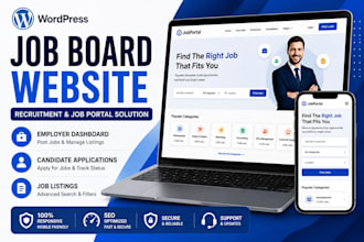 build a responsive wordpress job board or recruitment website