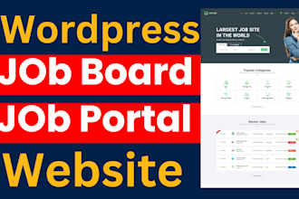 create a job board, job portal listing website or recruitment agency website