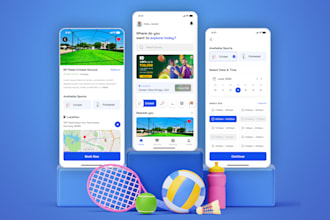 design a stunning UI for your sports ground booking app
