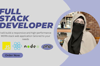 build full stack mern web application with react, nodejs and mongodb