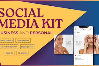 logo and kit for social media