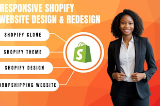 design shopify fashion clothing website or shopify fashion store