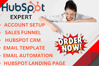 implement, setup and integrate hubspot CRM for your business funnel development