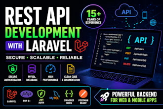 develop rest API or backend with PHP laravel