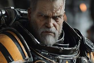 do a warhammer 40k character art for you