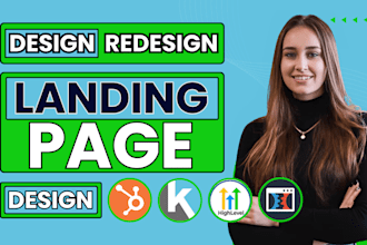 design kartra landing page clickfunnel gohighlevel hubspot landing page expert