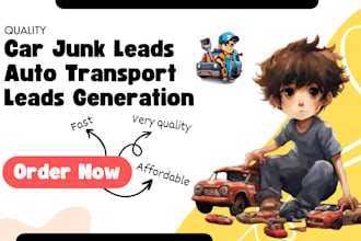 generate car junk leads car scrap leads towing leads auto transport leads