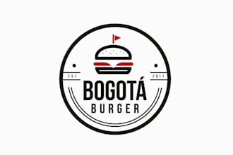 make professional essential burgers logo