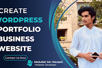 develop wordpress portfolio, business website with unlimited revisions
