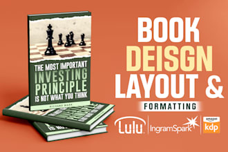 do book formatting and layout design for print and ebook