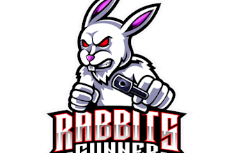design high quality rabbit race mascot logo with express delivery