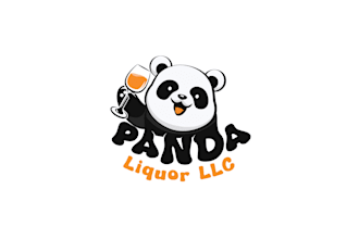 create a panda logo in a day or any graphic design