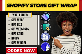 setup shopify gift wrap wrapin giftnote giftship glab super wrapped zestard app