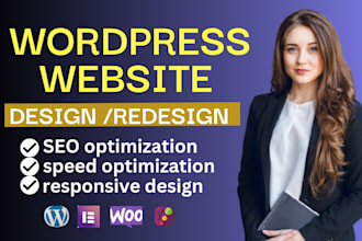 do a stunning wordpress static and ecommerce website