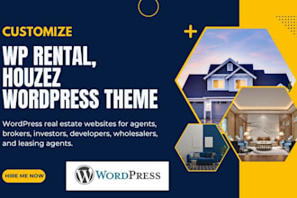 customize wp rentals, houzez theme for your real estate website