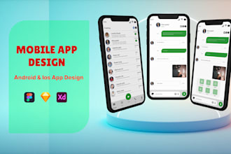 do mobile app web app website UI UX design, mockup in figma