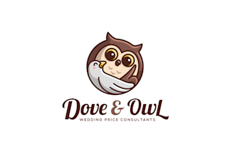 design awesome dove and owl logo