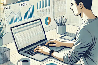 excel expert data analysis,entry,cleanup, and visualization,