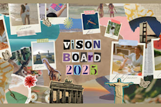design a unique vision board to turn your goals into reality new 2025