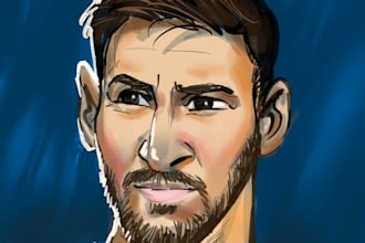 draw stylized cartoon like portraits of you