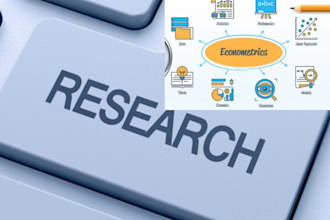 do urgent market research, econometrics, paper and business research