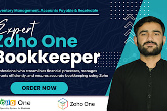 manage zoho one, inventory management, zoho CRM, payablr and receivable