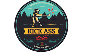 design kick ass balm logo