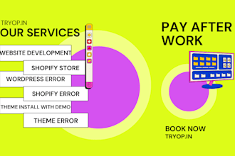 repair wordpress website and customize as per your need