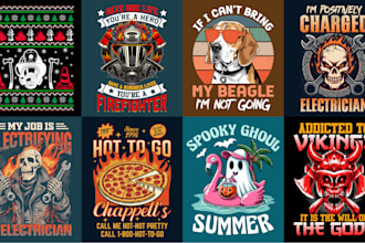 do trendy custom graphic tees design for your brand