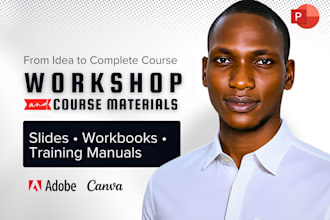 design a workshop presentation, training deck and workbook