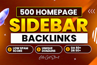 provide homepage blogroll sidebar backlinks