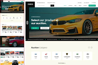 auction website design auction multivendor bidding website auction website