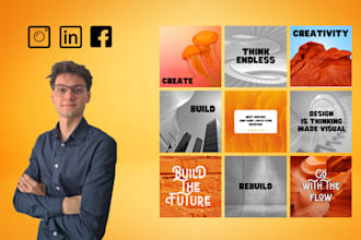 design a customized square instagram template