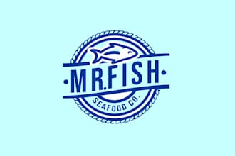 design fish seafood co logo