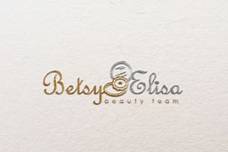create a minimalist elegant luxury beauty parlor logo design