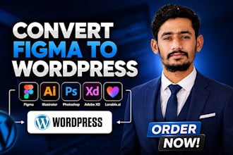 convert figma, PSD, xd, HTML or PDF to wordpress elementor pro pixel perfect