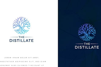 design a minimalist and serene wellness brand logo