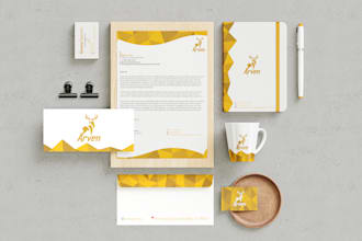 design modern and elegant stationeries