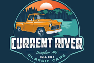 design a unique outdoor rustic adventure logo