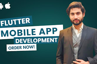develop a professional flutter app for the real estate and healthcare sectors