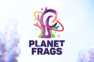 design wonderful planet frags logo