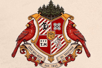 design luxury regal heraldic family crest coat of arms logo