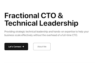 provide fractional cto services for scalable systems and technical strategy