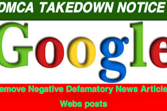 permanently remove mugshots articles news negative links from google search