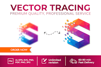 recreate low resolution to high resolution vector svg eps