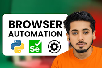 do web browser automation and python selenium automation and automa automation
