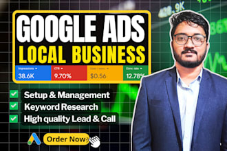 set up google ads for local business, service to get high quality lead, call