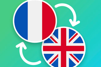 proofread french and english documents for you